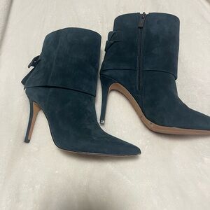 Vince Camuto Dark Suede Heeled Boots